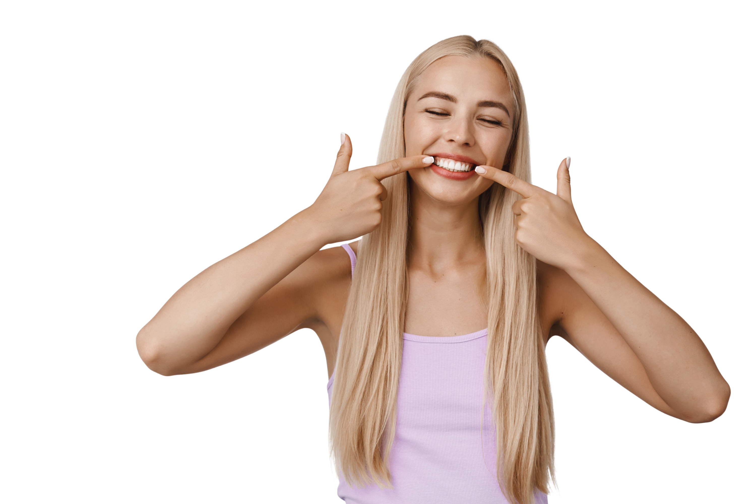 Gros plan d’un sourire – santé et esthétique dentaire