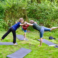 Family Yoga to boost wellbeing and connect with nature with We Be Kids