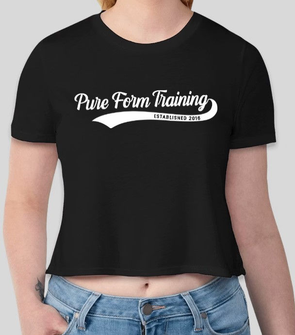 Women’s Crop Tee - Established - Black