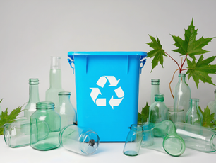 Recyclable glass containers