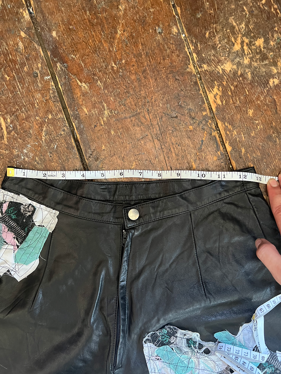 Thumbnail: Custom Scrap Leather Shorts