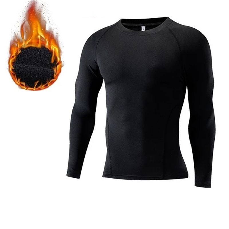 Thumbnail: New 2-pieces Winter Warm Men Underwear Set Fleece Thermal Undershirts Long Johns