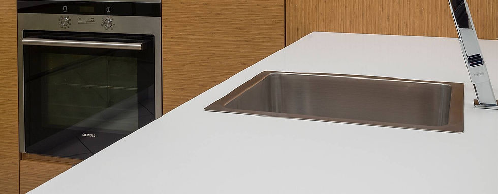 Прев'ю: Кухонная столешница из искусственного камня Belenco Angel White 2110