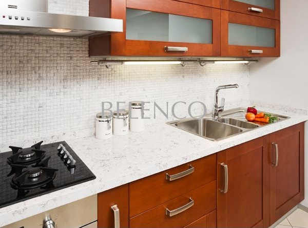 Миниатюра: Столешница из искусственного камня Belenco Fairy White 4227