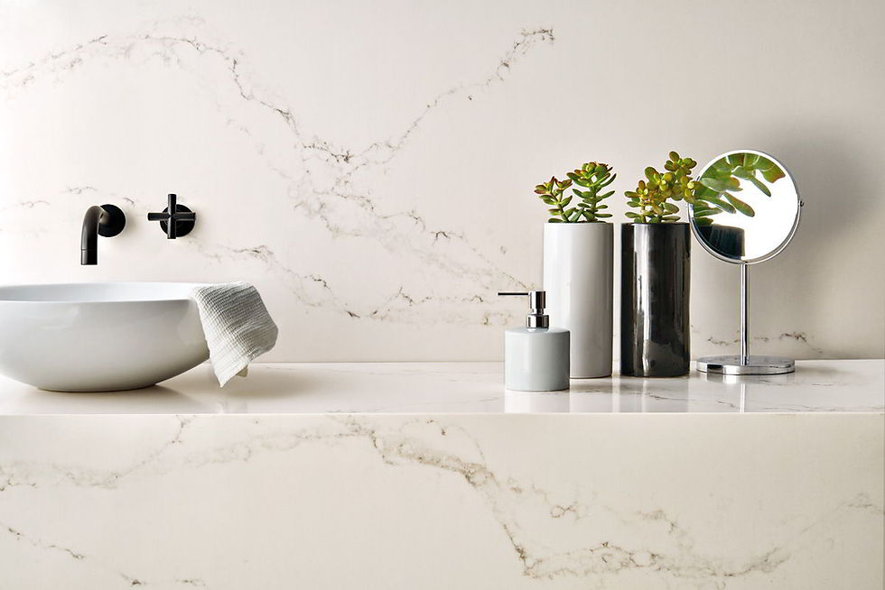 Миниатюра: Искусственный камень Caesarstone 5111 Statuario Nuovo в интерьере 4