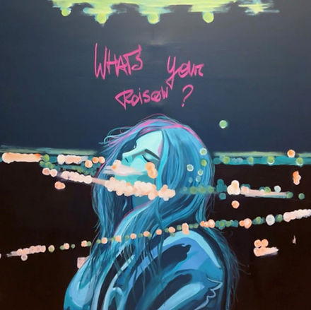 What's your poison ? – peinture contemporaine de Morgane Masson, collection Fractures Invisibles