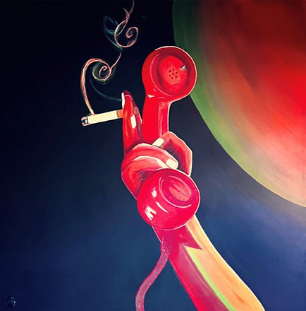 Call – œuvre picturale contemporaine de Morgane Masson, collection Fractures Invisibles