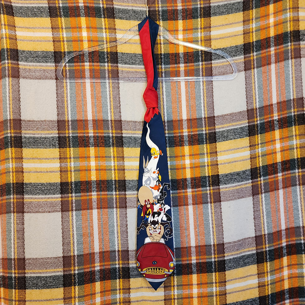 Thumbnail: Vintage Y2K 1993 Warner Bros Looney Toons Necktie. EUC.