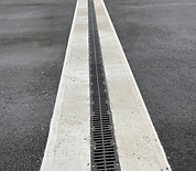 C250 linear drain in a parking lot