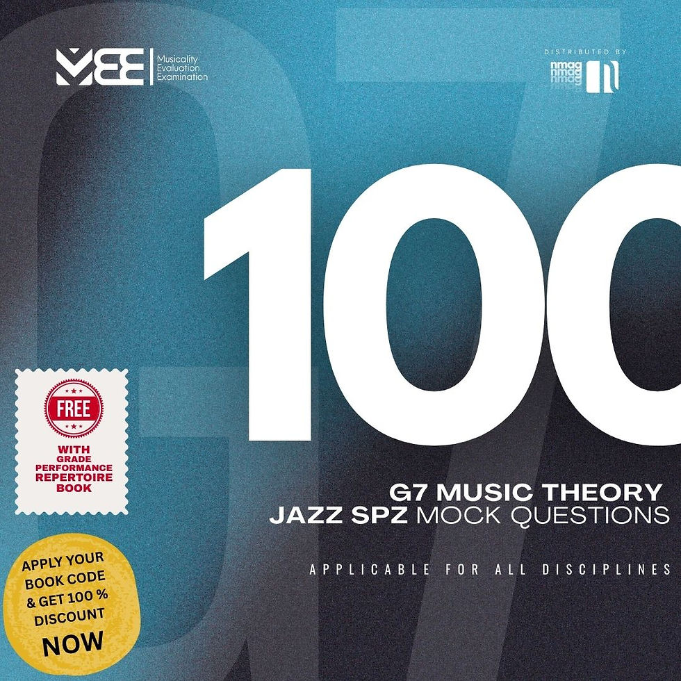 MEE G7 Music Theory (Jazz Specialization) 100 Mock Questions