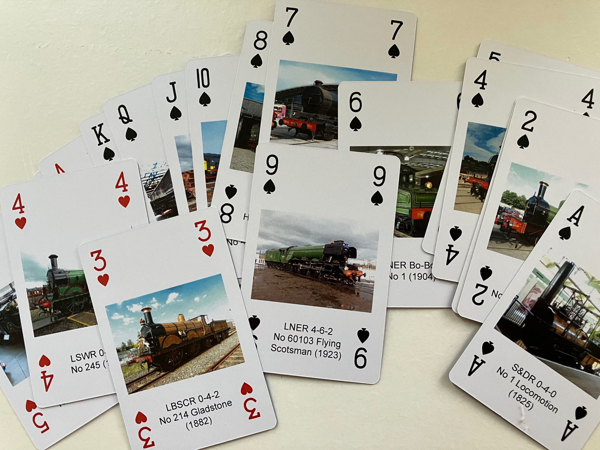 Playing cards (inc two jokers)