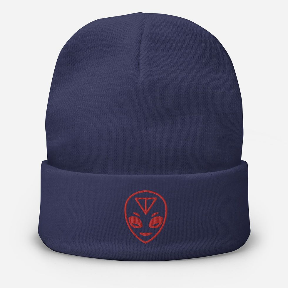 Thumbnail: mixxymer - spaceman Embroidered Beanie