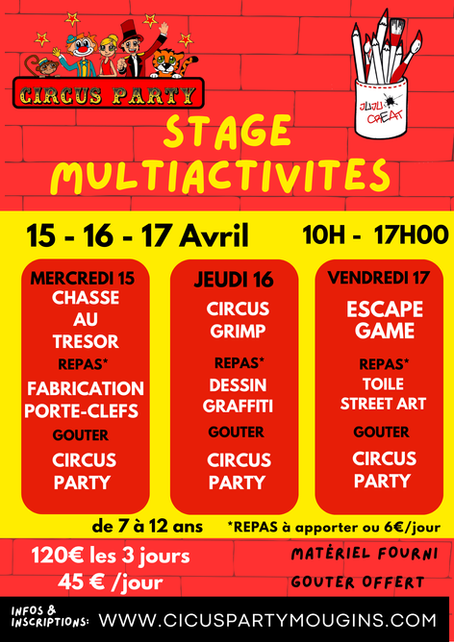 STAGE MULTIACTIVITES PRINTEMPS