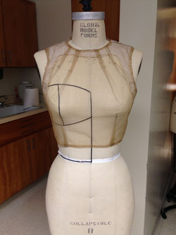 Nude Organza Top