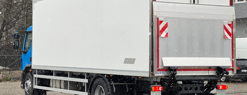 DAF LF with FRC truck isotherm body and hydraulic lift