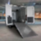 Foldable van ramp for easy rear access