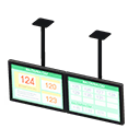 Thumbnail: Dual Hanging Monitors
