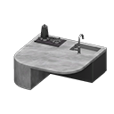 サムネイル： Marble Kitchen Island
