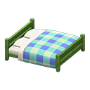 Miniatura: Wooden Double Bed