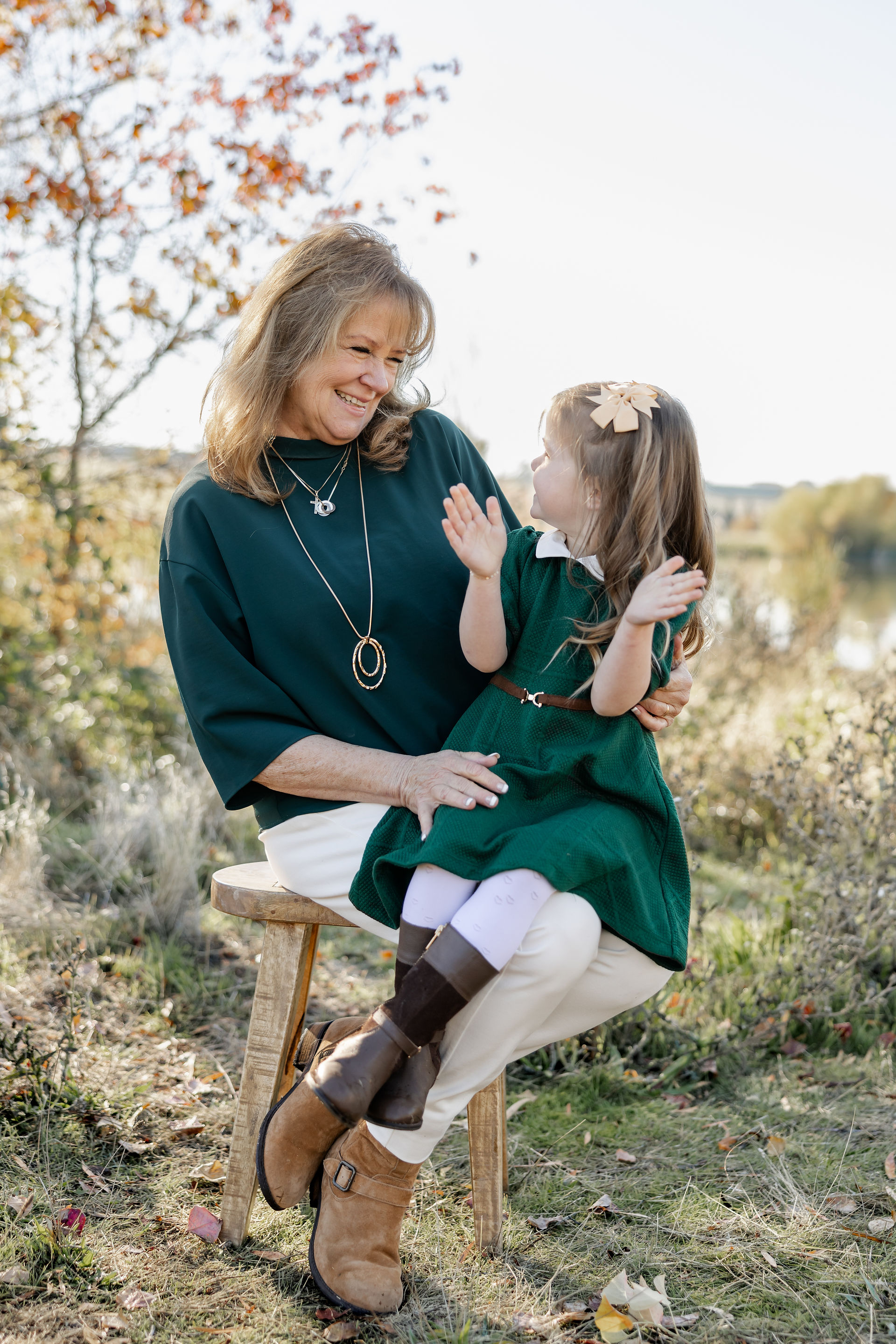 grandma and granddaughter