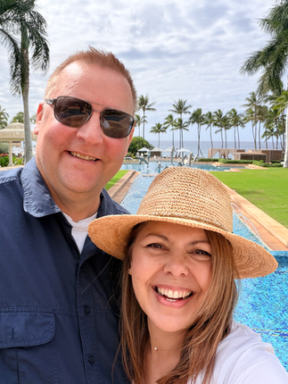 Couple at a Maui resort