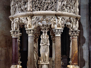 Anatomía del Púlpito de la Catedral de Pisa
