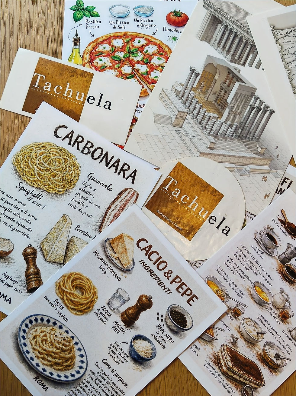 Tachuela & Italian food