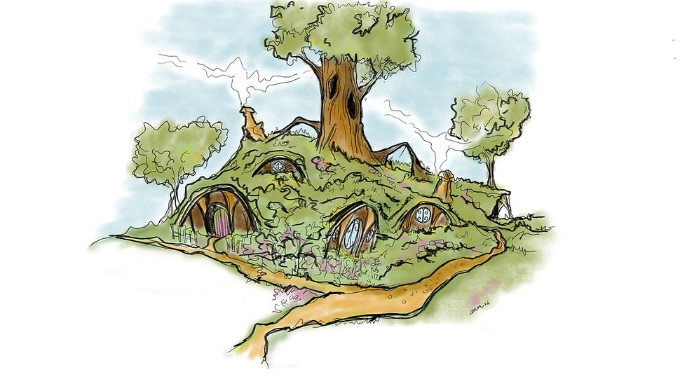 Un agujero hobbit. Ilustración propia