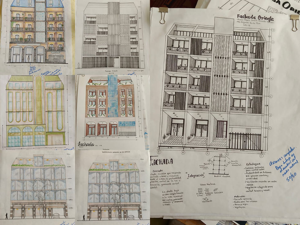 Students design exercises.