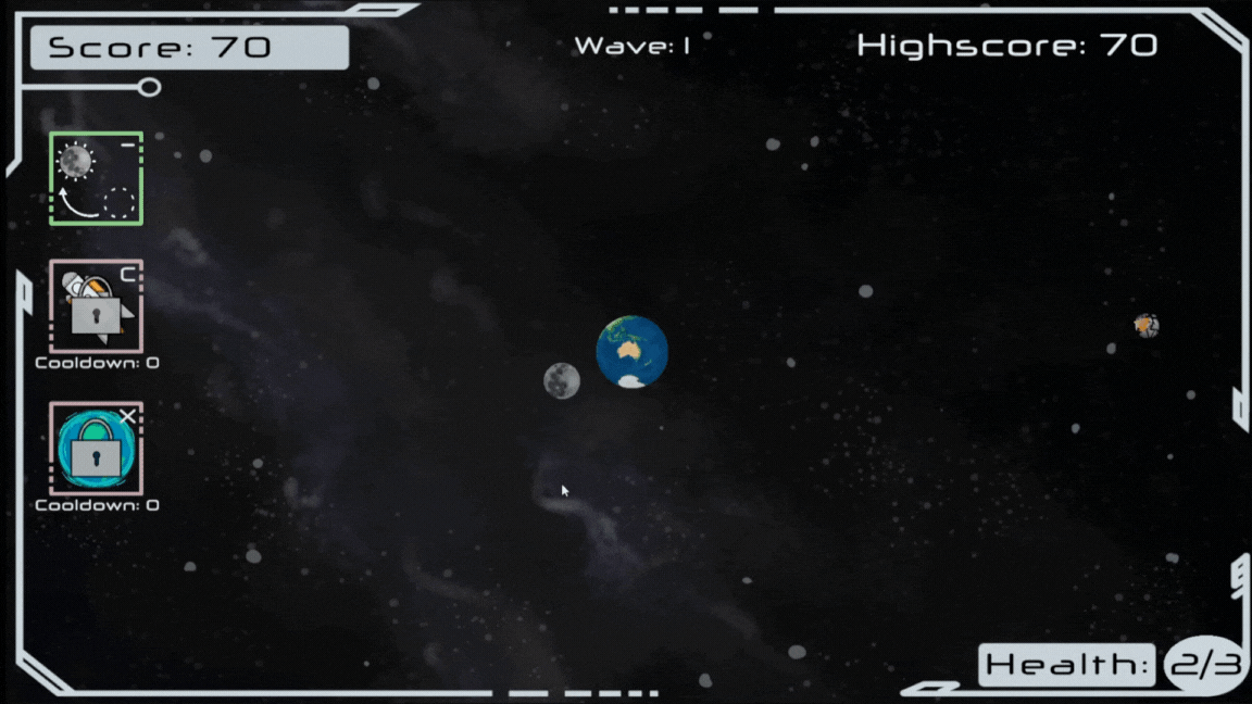 Orbit Gameplay GIF and HUD