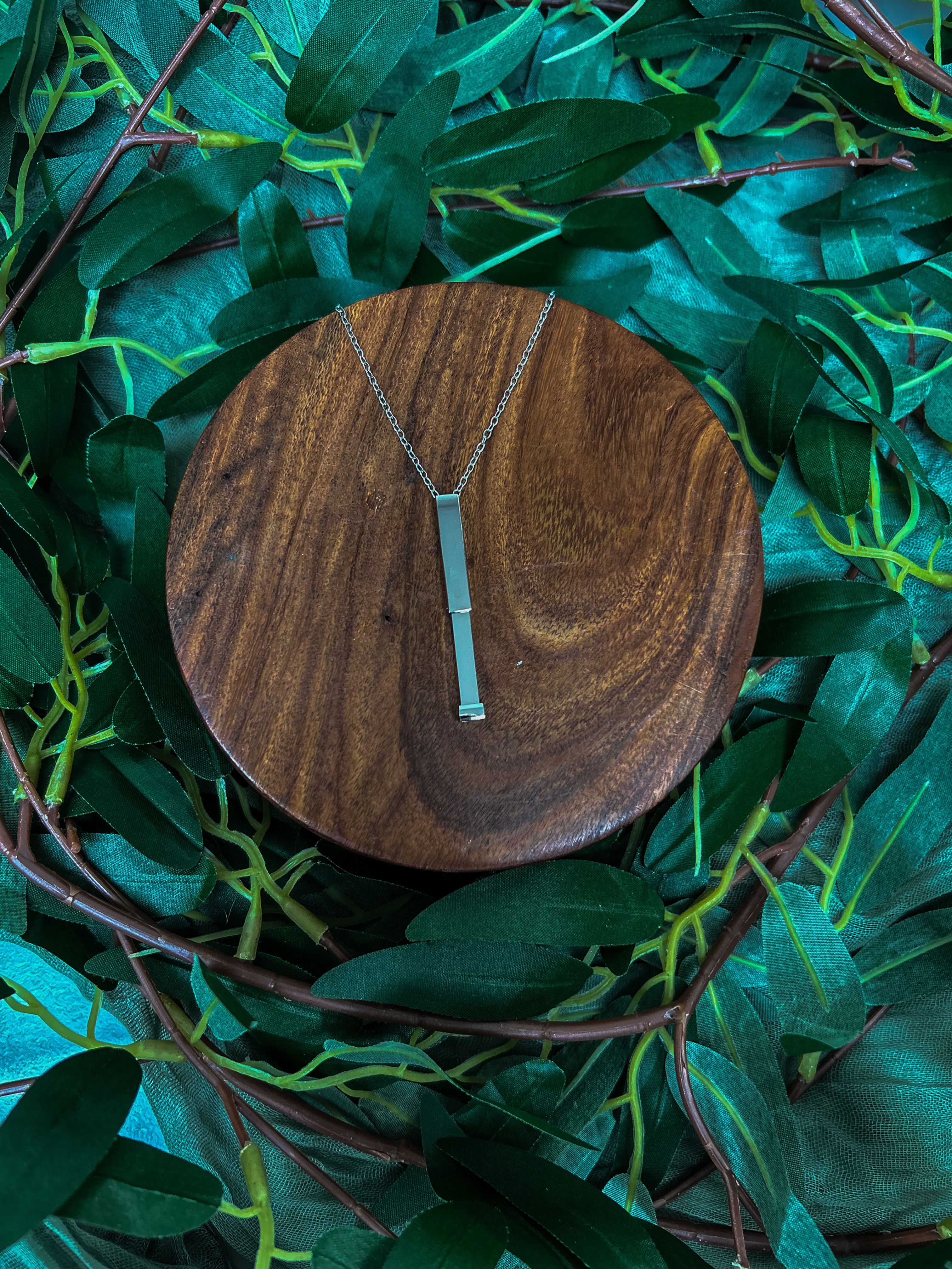 Custom Silver Hidden Message Necklace