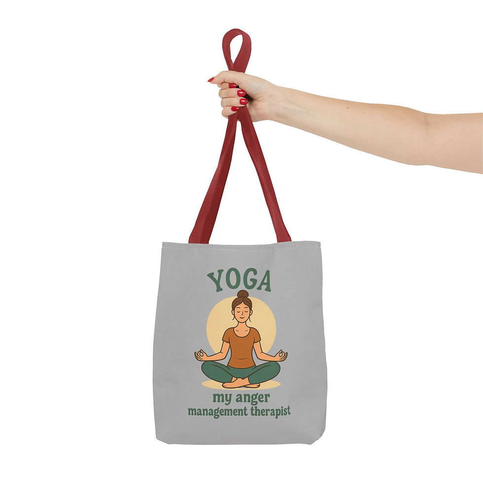 Thumbnail: Yoga Tote Bag, Eco-Friendly, Tote, Anger Management Gift, Yoga Class Essentials