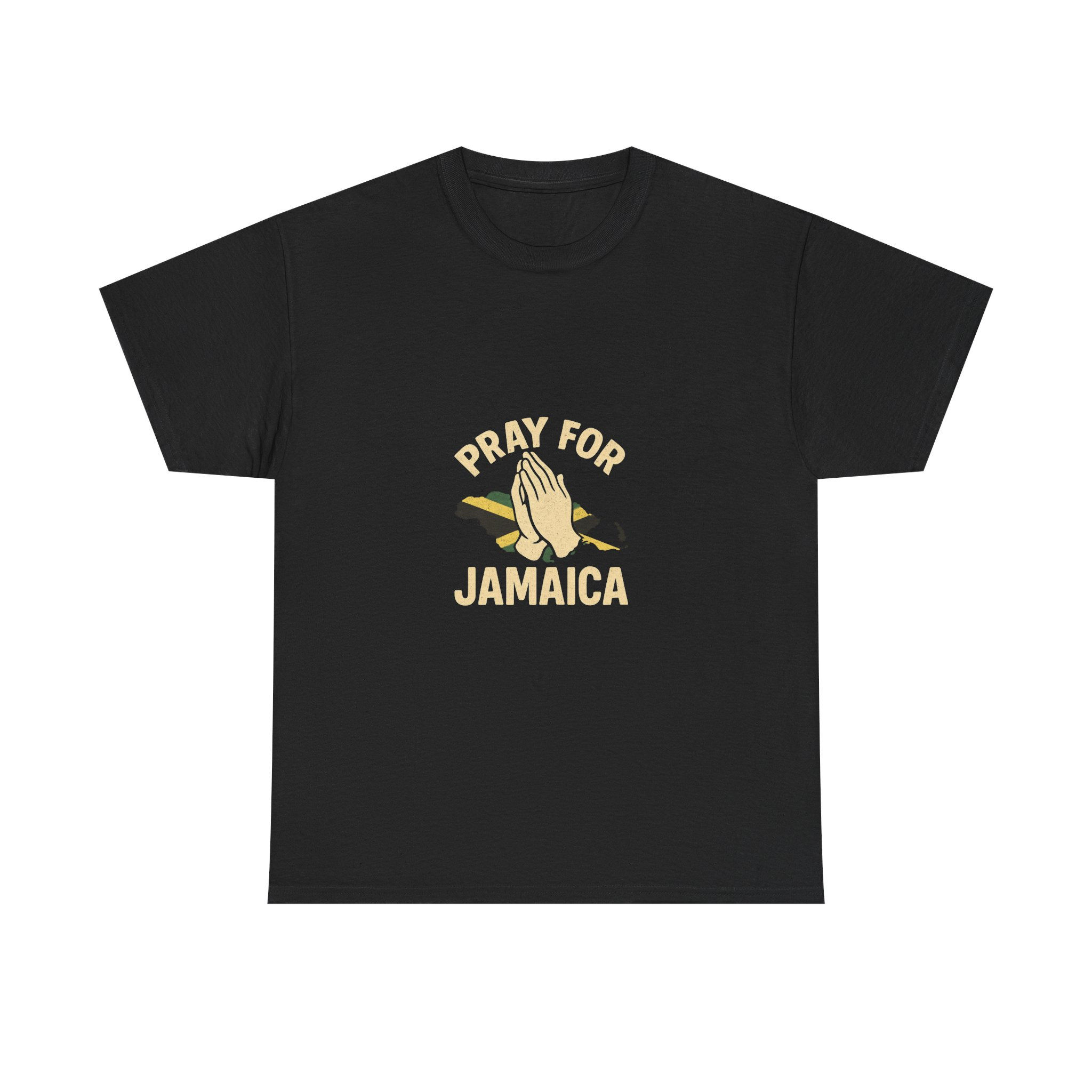 Pray for Jamaica Unisex Heavy Cotton Tee - Comfortable, Bold Statement Shirt