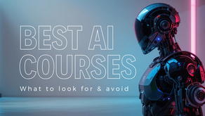 AI Course for beginners dashboard opened by robot.