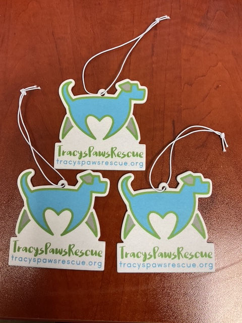 CAFTPR- Set of 3 -Tracys Paws Rescue Logo Car Air Fresheners-Shipping Inc.