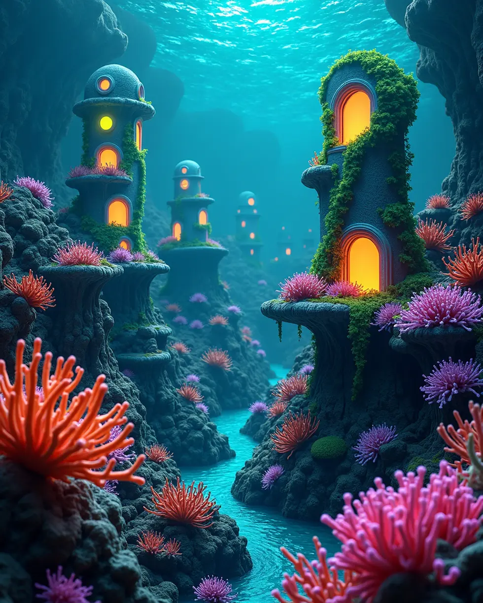 img-1QTLIUXZ-CreatorzPlus-SignalPlus-bioluminescent-Coral-Reef-Fungi-Glowing-Futuristic-Al