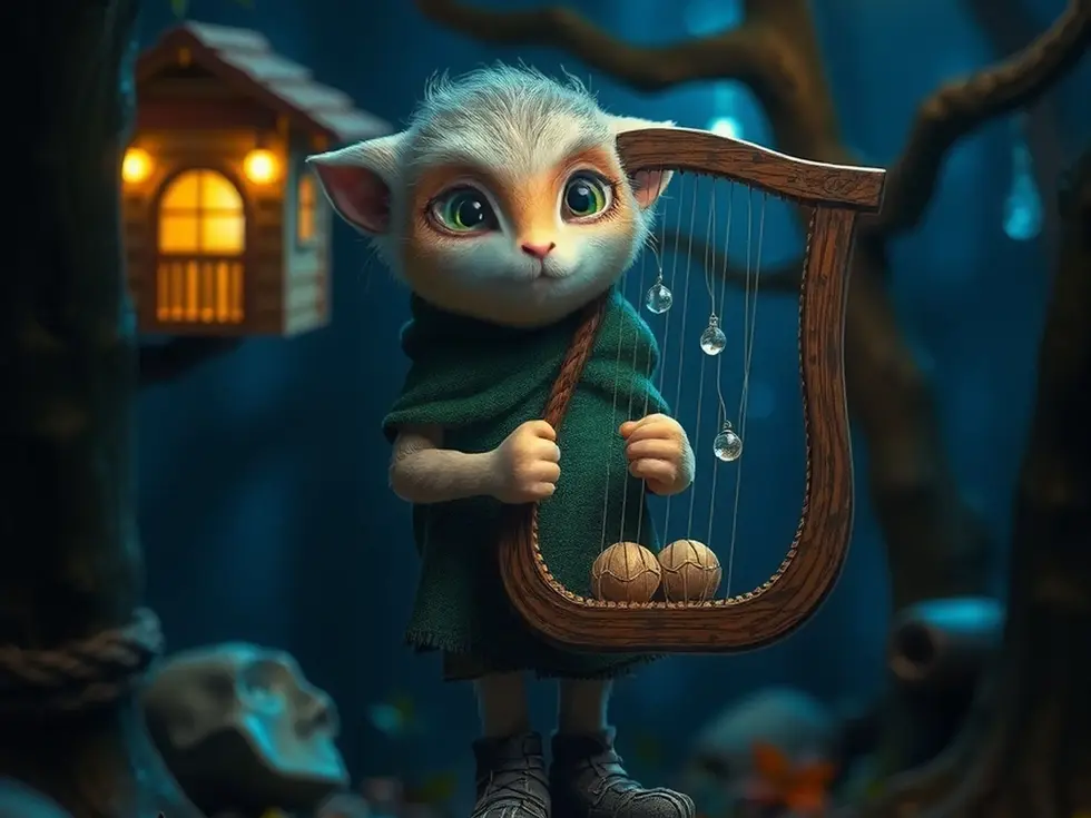 Original Verdelune-based character blending nature, lore, and light.