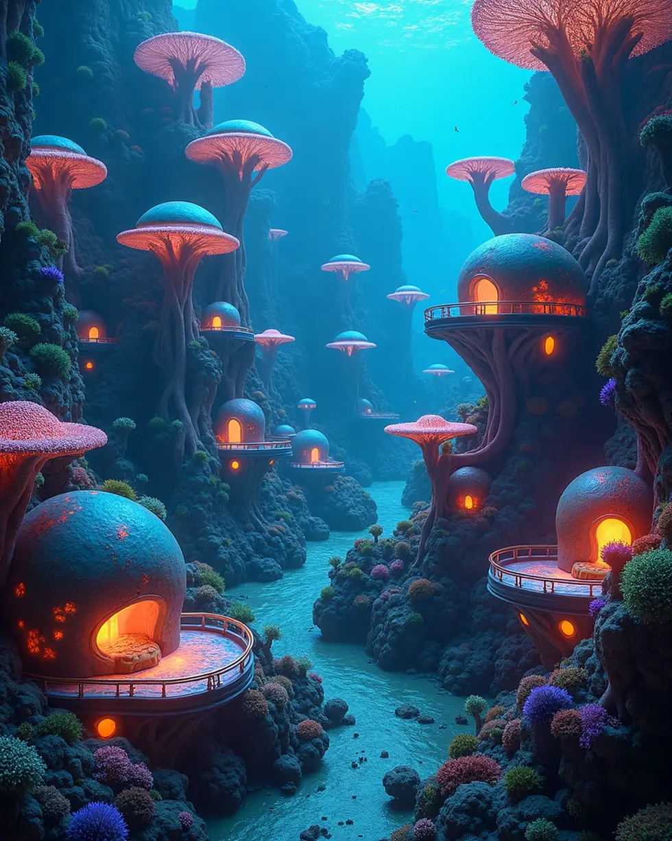 img-4XTJTF75-CreatorzPlus-SignalPlus-bioluminescent-Coral-Reef-Fungi-Glowing-Futuristic-Al