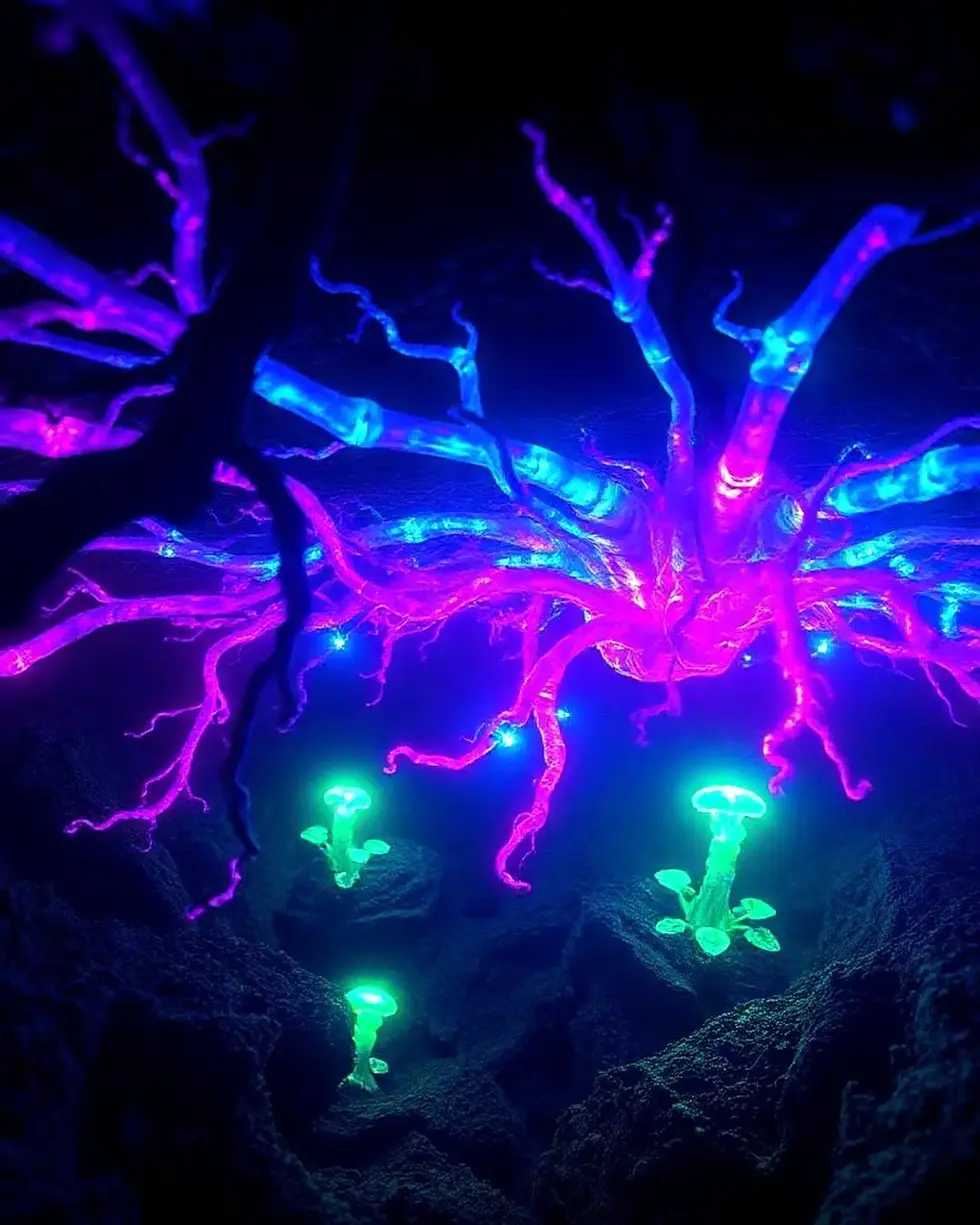 ID_3RF9LTUK-Creatorz+Signal+_Amazing-Glowing-Neon-Alien-Fungi