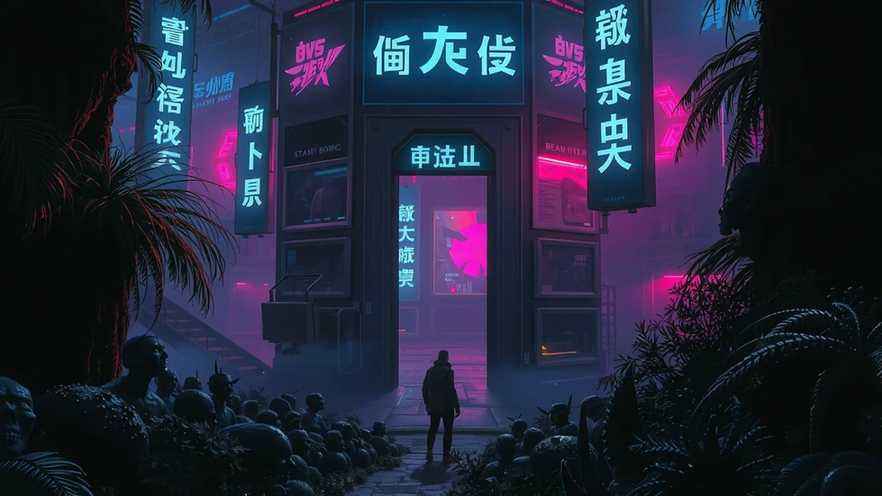 img-VA7PZYOU-CreatorzPlus-Surreal-Dystopian-Cyberpunk-Dreamlike-Nature-Jungle-GlitchArt-Et