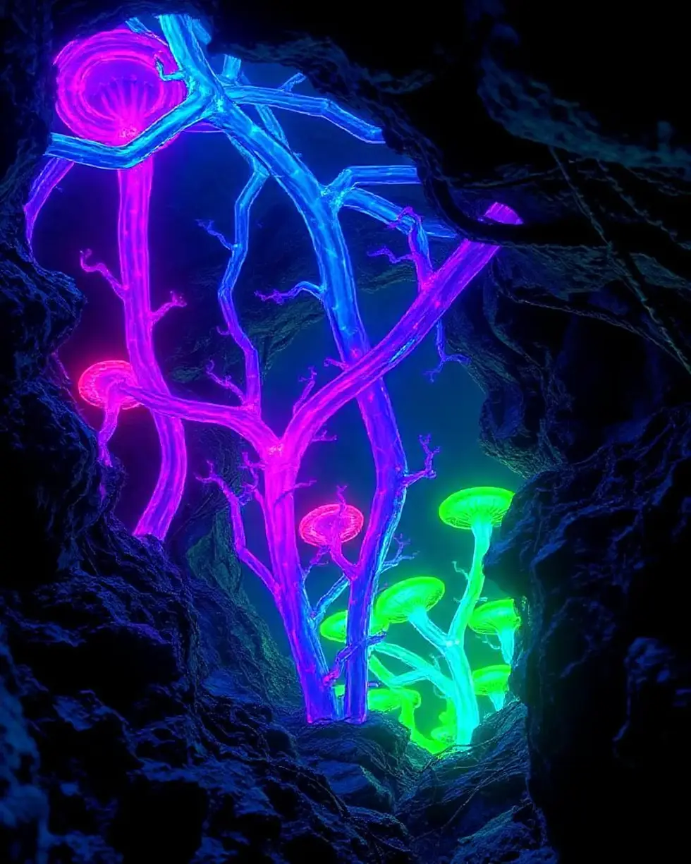 ID_9FUZOAI1-Creatorz+Signal+_Amazing-Glowing-Neon-Alien-Fungi