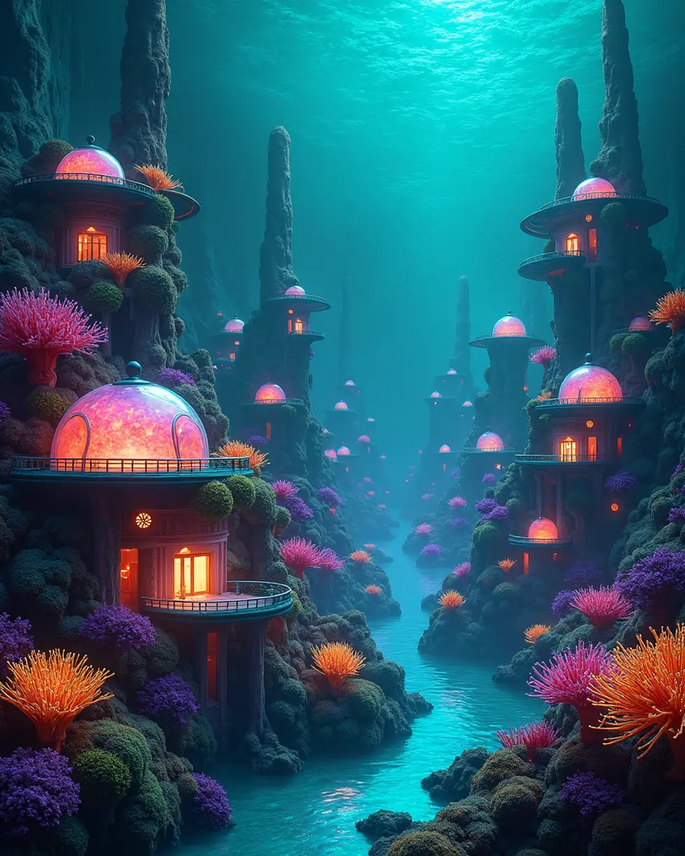 img-1RAMTURQ-CreatorzPlus-SignalPlus-bioluminescent-Coral-Reef-Fungi-Glowing-Futuristic-Al