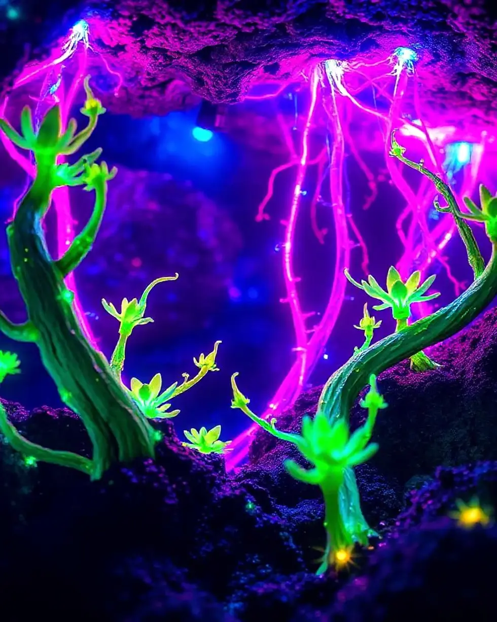 ID_U0Z8EF1I-Creatorz+Signal+_Amazing-Glowing-Neon-Alien-Fungi