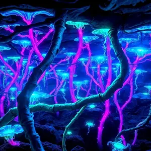 An electrifying image of the purple haze digital alien fungi and also the last image for this collection. thank you and feel free to check another one of our exclusive collections 