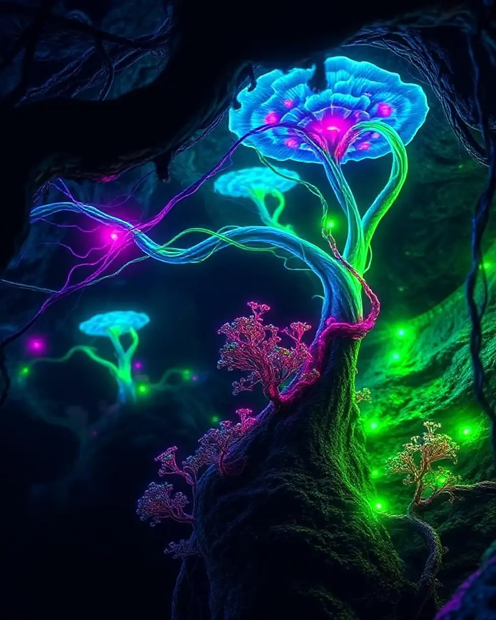 ID_G1DLCMR5-Creatorz+Signal+_Amazing-Glowing-Neon-Alien-Fungi