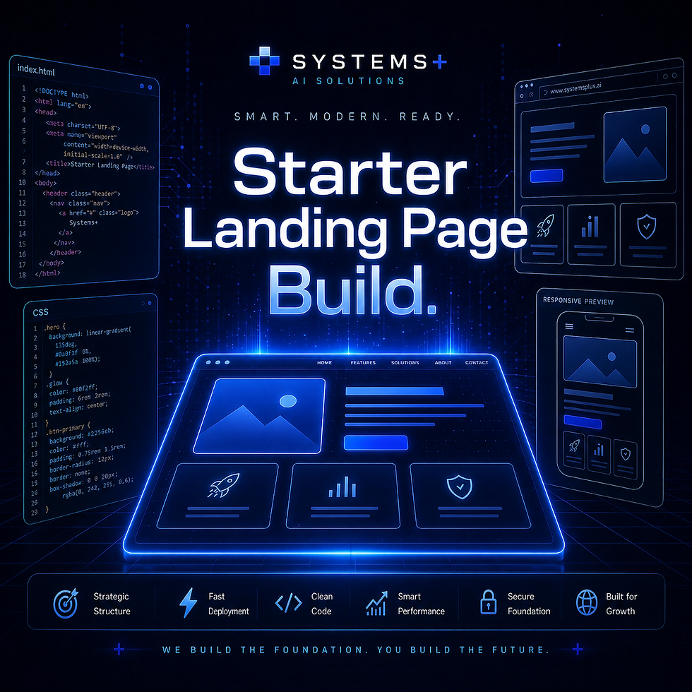 Thumbnail: Starter Landing Page Build