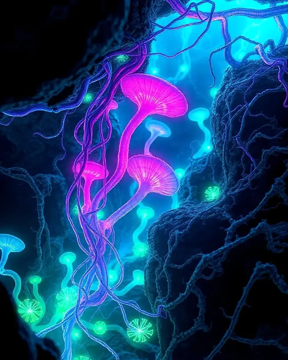 ID_CWAPBRG1-Creatorz+Signal+_Amazing-Glowing-Neon-Alien-Fungi