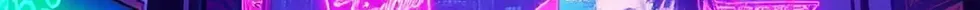 Neon pink static overlays urban nightscape with glowing interference.