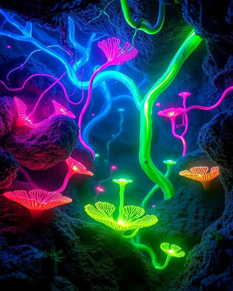 ID_EWTRKLS4-Creatorz+Signal+_Amazing-Glowing-Neon-Alien-Fungi