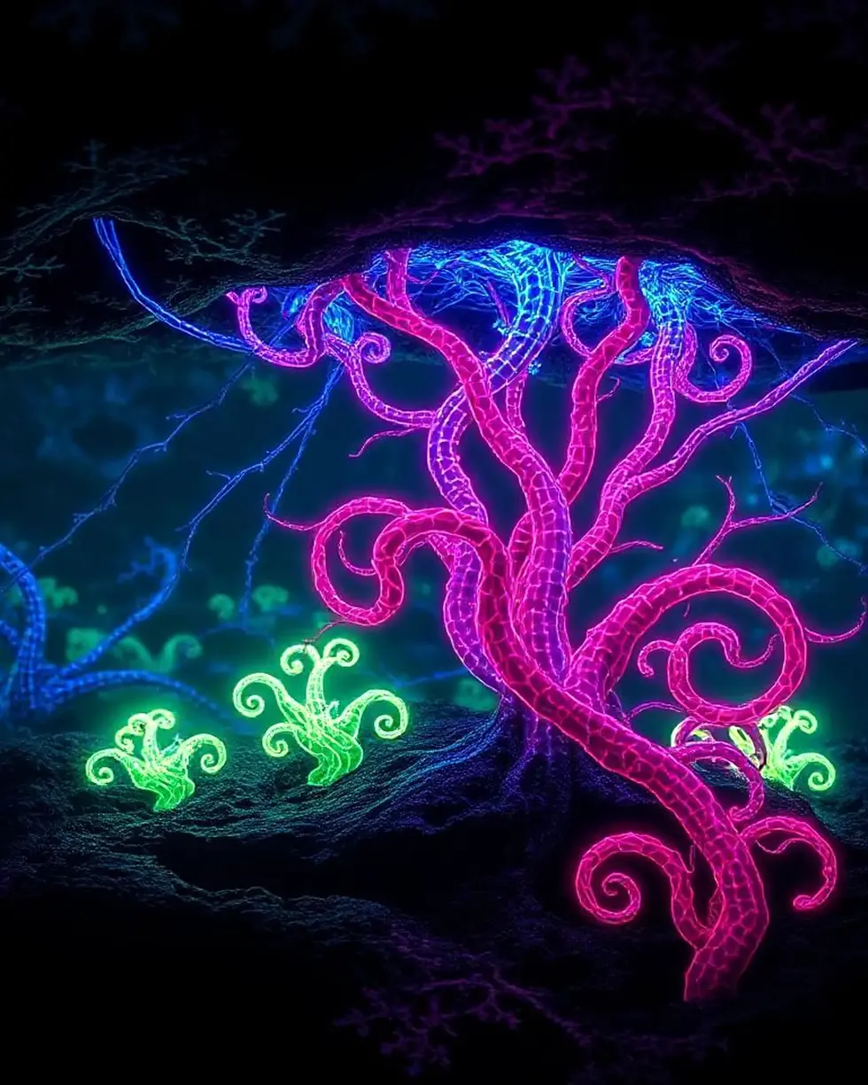 ID_CFN3UDHG-Creatorz+Signal+_Amazing-Glowing-Neon-Alien-Fungi